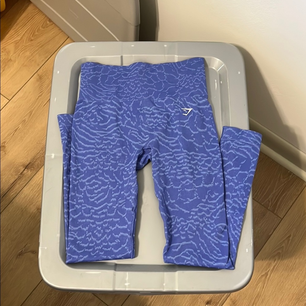 GymShark Blue Patterned Leggings